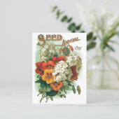 Carte Postale Illustration de couverture du catalogue de graines (Debout devant)