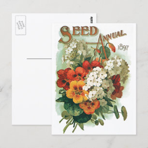 Carte Postale Illustration de couverture du catalogue de graines