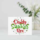 Carte Postale Illustration de Daddy Saurus Rex (Debout devant)