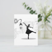 Carte Postale Illustration de danse Ballerina (Debout devant)