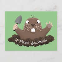 Illustration de dessin animé drôle de gaufre de po