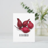 Carte Postale Illustration de dessin animé Shallot (Debout devant)