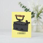 Carte Postale Illustration de dessin en fer de Charbon (Debout devant)