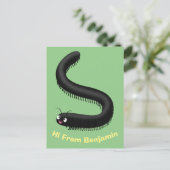 Carte Postale Illustration de dessin mignon millipede (Debout devant)