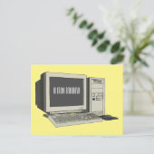 Carte Postale Illustration de dessin sur ordinateur (Debout devant)