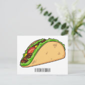 Carte Postale Illustration de dessin sur Taco (Debout devant)