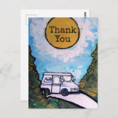 Carte Postale Illustration de facteur (Devant / Derrière)