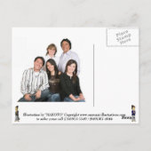 Carte Postale Illustration de famille unique. (Dos)