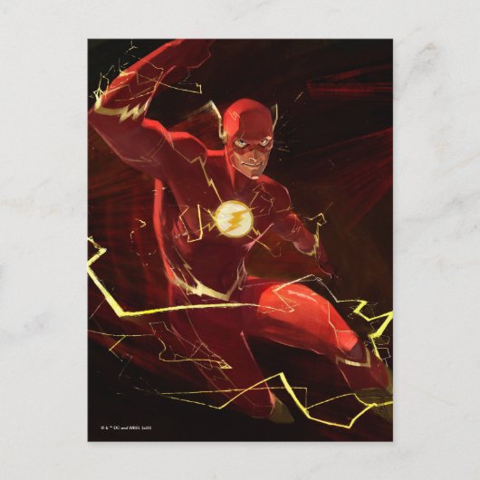 Carte Postale Illustration de Flash dans Infinite Crisis (Devant)