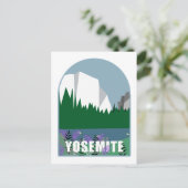 Carte Postale Illustration De fleurs sauvages Dans Le Parc Natio (Debout devant)