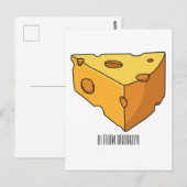 Carte Postale Illustration de fromage (Devant / Derrière)
