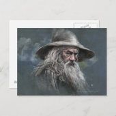 Carte Postale Illustration de Gandalf (Devant / Derrière)