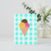 Carte Postale Illustration de glace colorée (Debout devant)