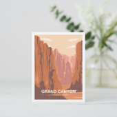 Carte Postale Illustration de Grand Canyon Travel Place (Debout devant)