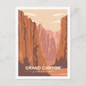 Carte Postale Illustration de Grand Canyon Travel Place (Devant)