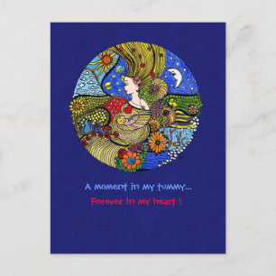Carte postale Illustration de grossesse