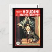 Carte Postale Illustration de Harry Houdini Pulp Fiction (Devant / Derrière)