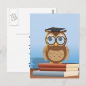 Carte Postale Illustration de hibou (Devant / Derrière)