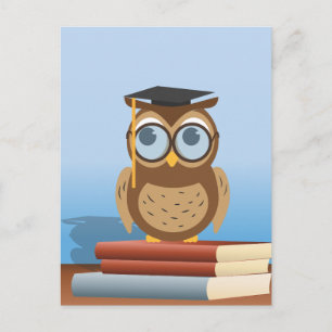 Carte Postale Illustration de hibou