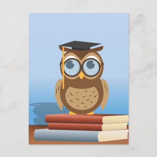 Carte Postale Illustration de hibou (Devant)