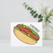 Carte Postale Illustration de Hot dog (Debout devant)