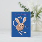 Carte Postale Illustration de jerboa aux longues oreilles (Debout devant)