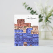 Carte Postale Illustration de Jodhpur Inde (Debout devant)