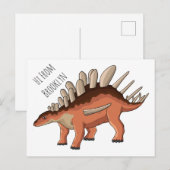 Carte Postale Illustration de Kentrosaurus (Devant / Derrière)