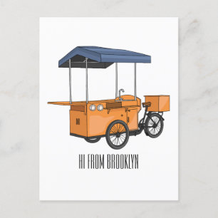 Carte Postale Illustration de la carotte de vélo
