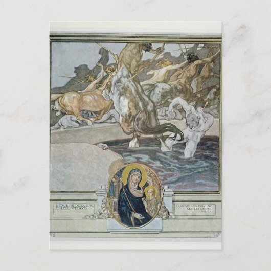 Carte Postale Illustration de la "Divine Comédie" de Dante (Devant)