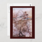 Carte Postale Illustration de la fée Arthur Rackham (Devant / Derrière)