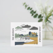 Carte Postale Illustration de la ligne Haywain de Constable (Debout devant)