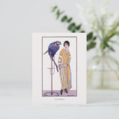 Carte Postale Illustration de la mode Wegener Parrot rayé (Debout devant)