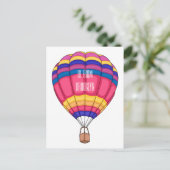 Carte Postale Illustration de la montgolfière (Debout devant)