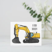 Carte Postale Illustration de la pelle Crawler (Debout devant)