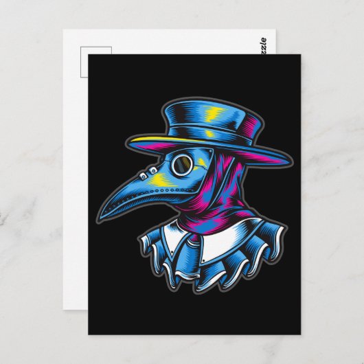 Carte Postale Illustration de la peste (Devant / Derrière)