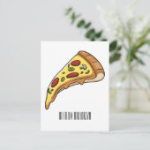 Carte Postale Illustration de la pizza (Debout devant)
