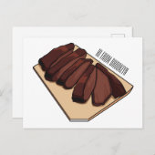 Carte Postale Illustration de la poitrine de boeuf (Devant / Derrière)