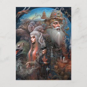 Carte Postale Illustration de la scène surréelle