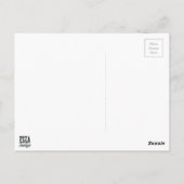 Carte Postale Illustration de la silhouette brillante stylisée (Dos)