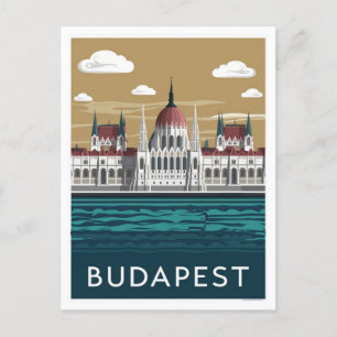 Carte Postale Illustration de la Styliste Budapest Hungary