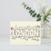 Carte Postale Illustration de la typographie de londres (Debout devant)
