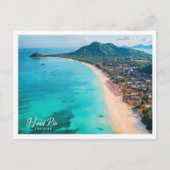 Carte Postale Illustration de la vue aérienne Haad Rin Thailand (Devant)