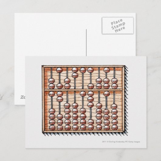 Carte Postale Illustration de l'abaque (Devant / Derrière)