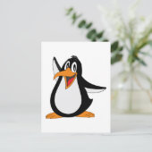 Carte Postale Illustration de l'animation de pingouin (Debout devant)