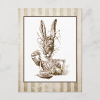 Illustration de lapin vintage Wonderland