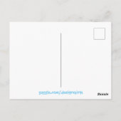 Carte Postale Illustration de l'aquarelle de chat siamois (Dos)