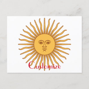 Carte Postale Illustration de l'art face soleil Thunder_Cove