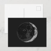 Carte Postale Illustration de l'encre tirée à la main sur la fac (Devant / Derrière)