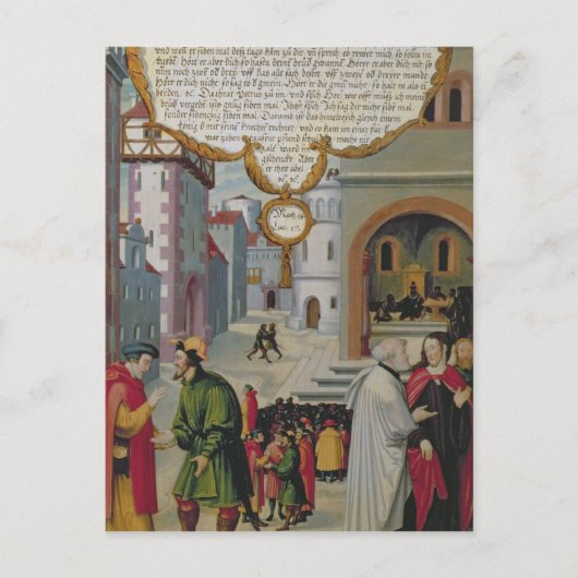 Carte Postale Illustration de l'enseignement du Christ (Devant)